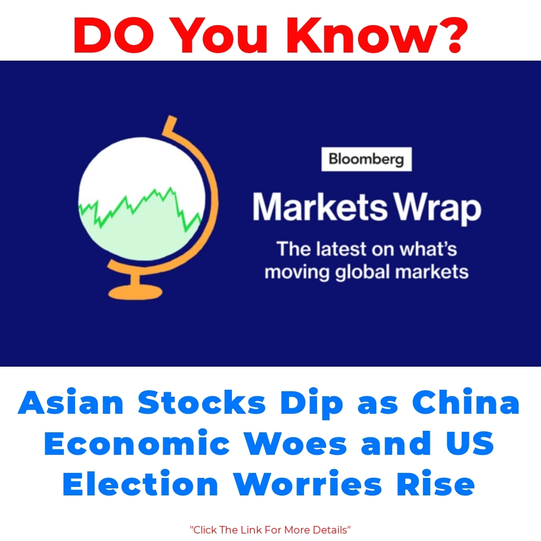 Asian Stocks Dip as China Economic Woes and US Election Worries Rise

#AsiaStocks #ChinaEconomy #USElections #MarketTrends #GlobalEconomy #EconomicConcerns #StockMarketNews