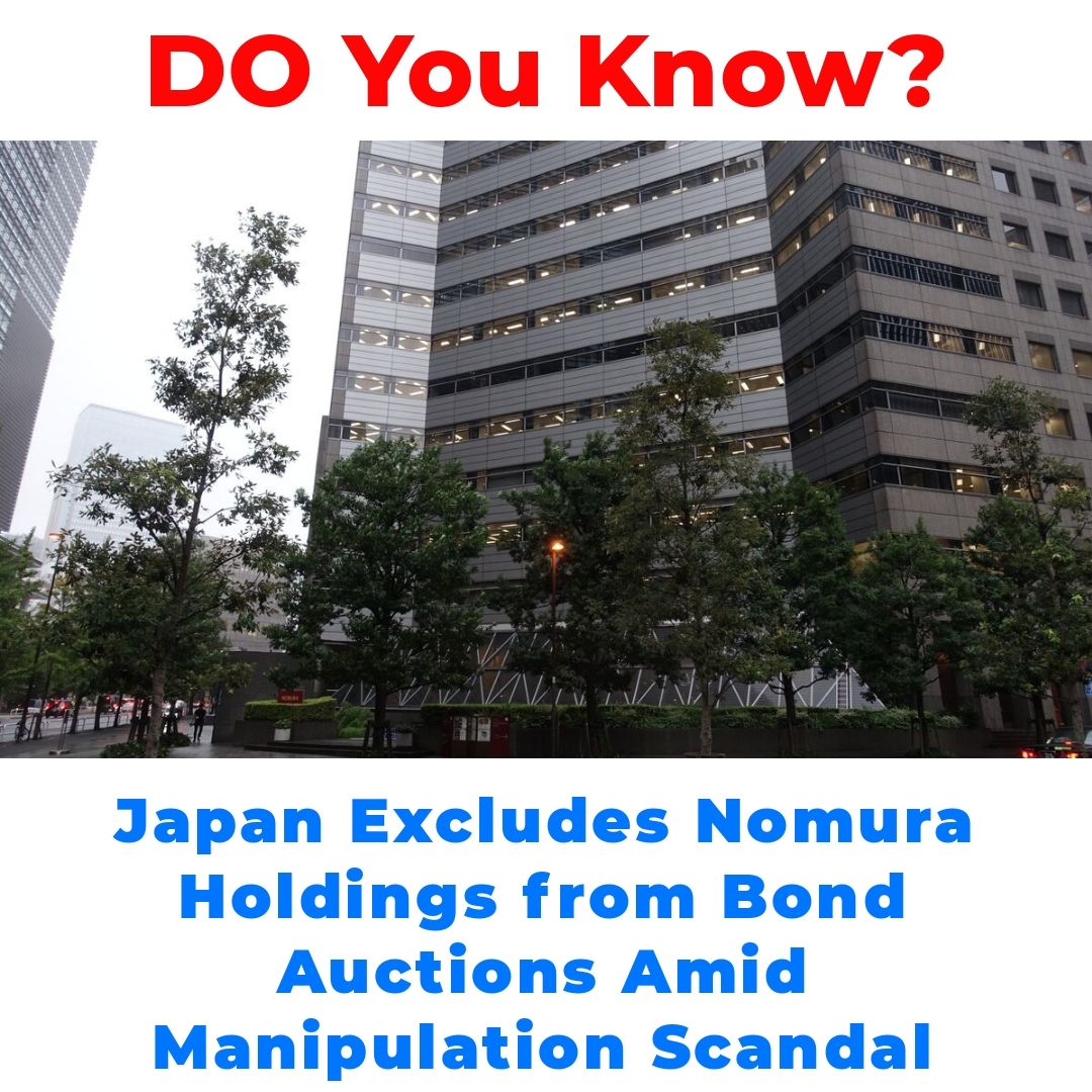 Japan Excludes Nomura Holdings from Bond Auctions Amid Manipulation Scandal