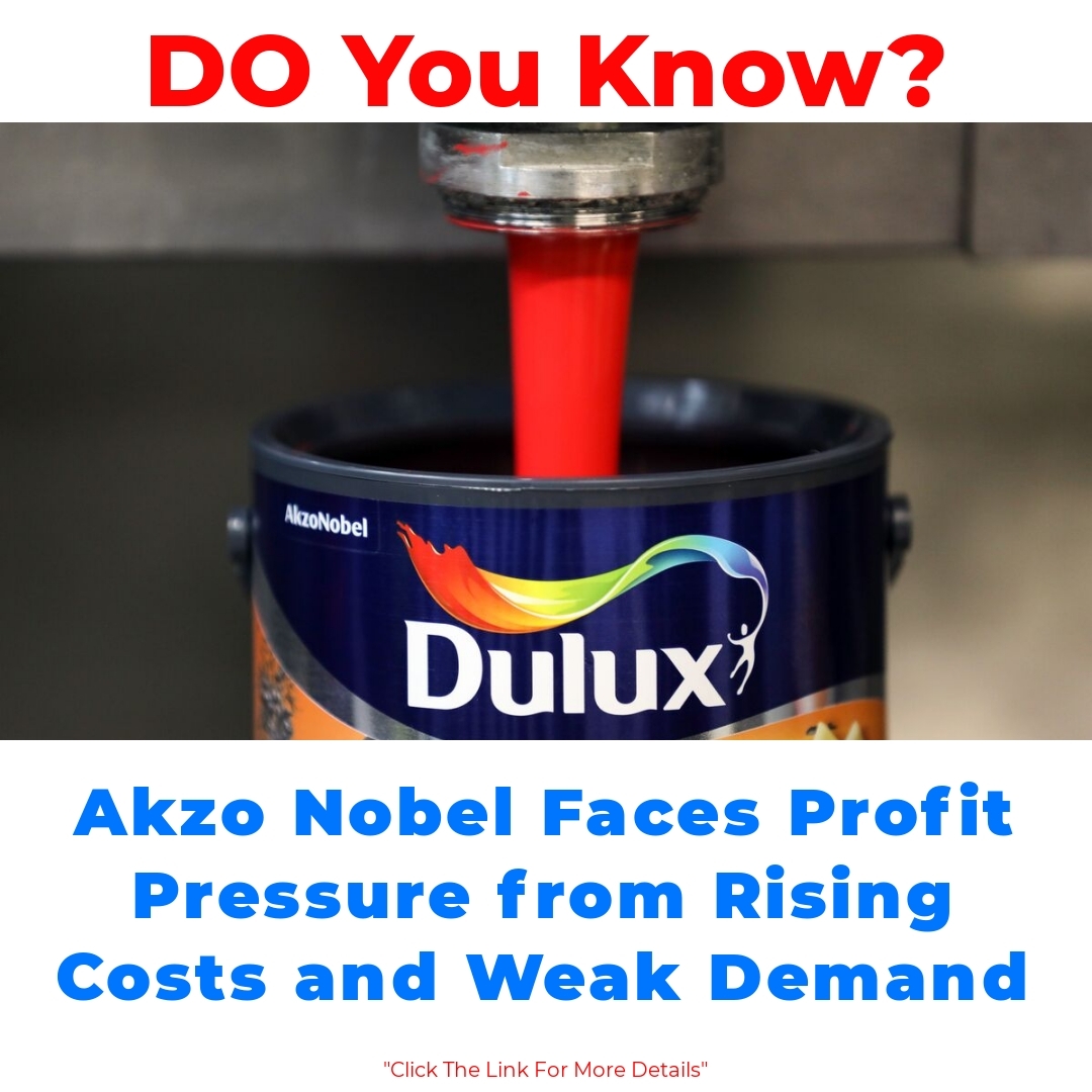 Akzo Nobel Faces Profit Pressure from Rising Costs and Weak Demand

#LakeShow #WhyIsTrumpAHitlerFan #DWTS #VegasBorn #SVT_RIGHT_HERE_IN_CHICAGO