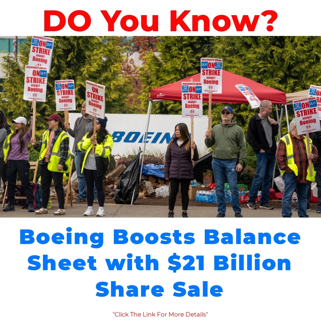 Boeing Boosts Balance Sheet with  Billion Share Sale