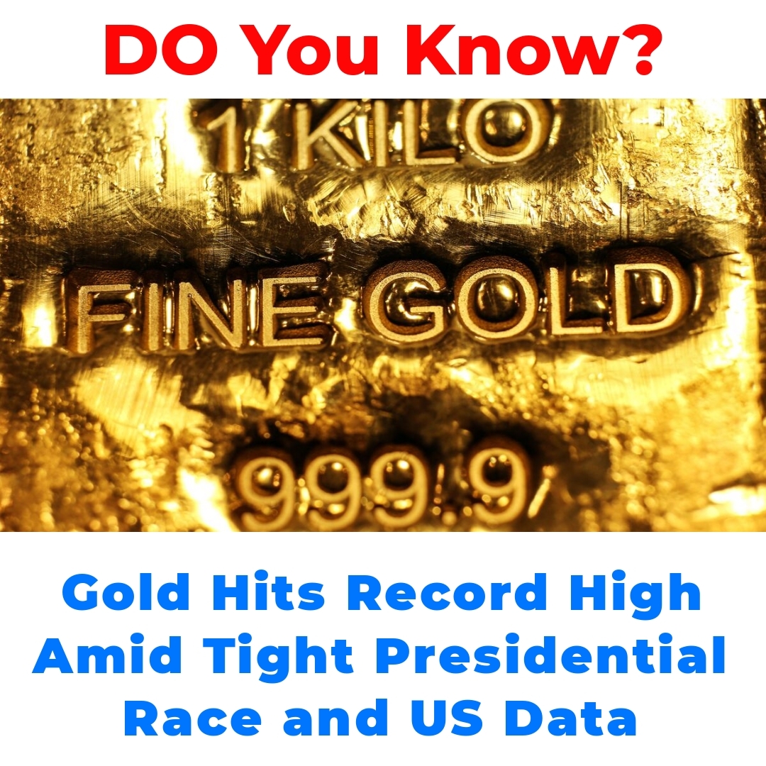 Gold Hits Record High Amid Tight Presidential Race and US Data