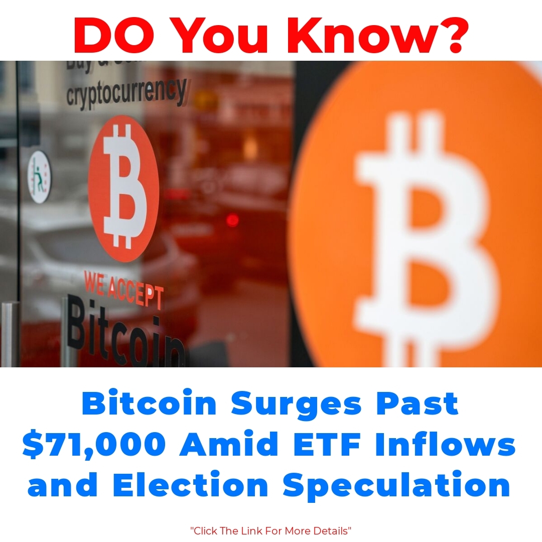 Bitcoin Surges Past ,000 Amid ETF Inflows and Election Speculation