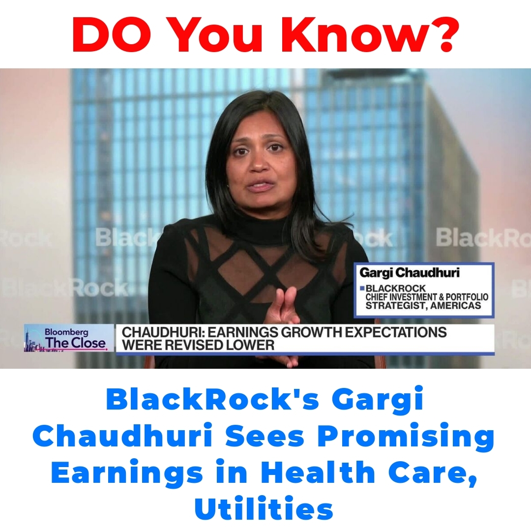 BlackRock’s Gargi Chaudhuri Sees Promising Earnings in Health Care, Utilities