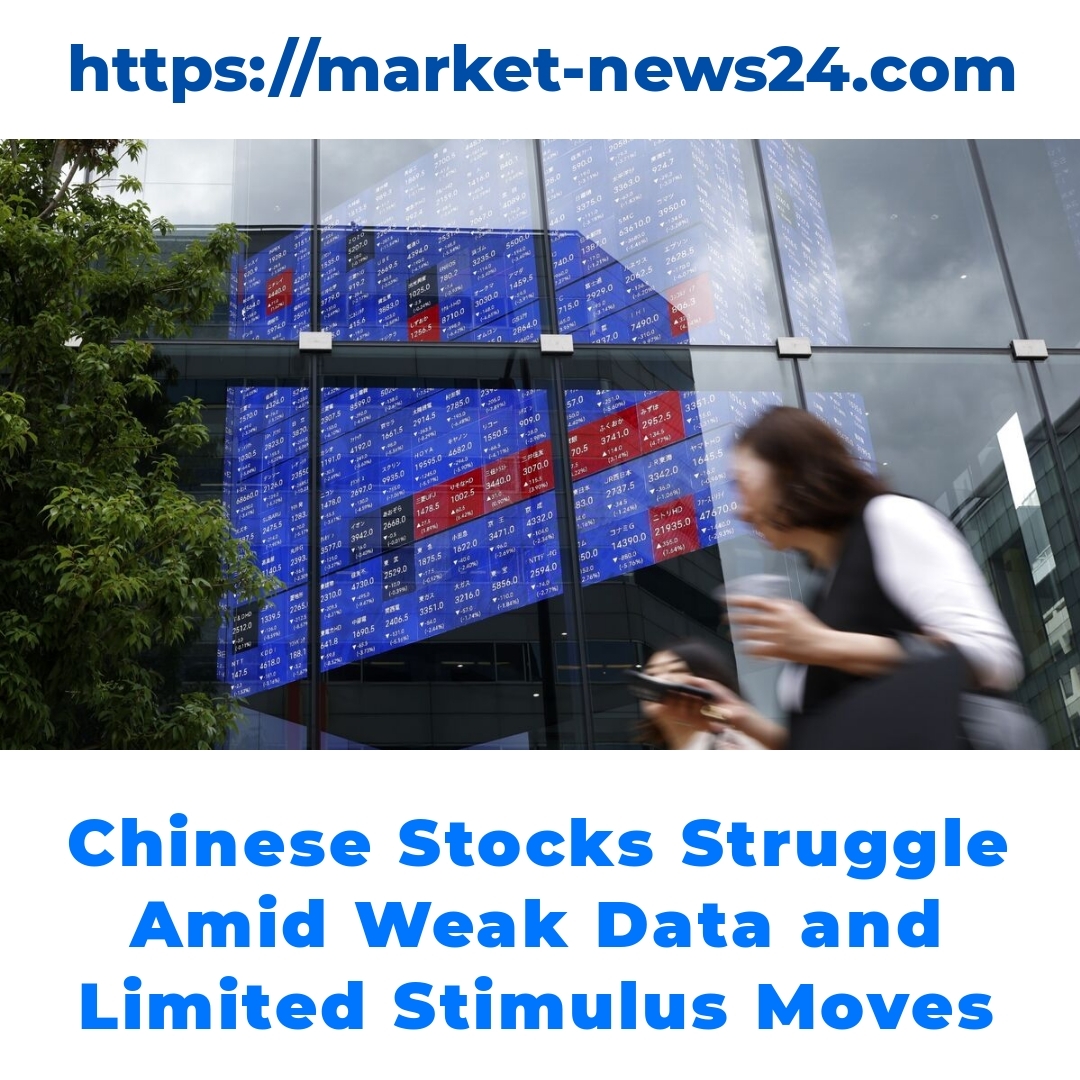 Chinese Stocks Struggle Amid Weak Data and Limited Stimulus Moves