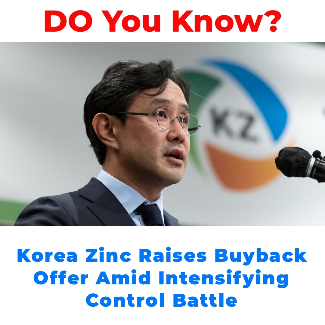 Korea Zinc Raises Buyback Offer Amid Intensifying Control Battle