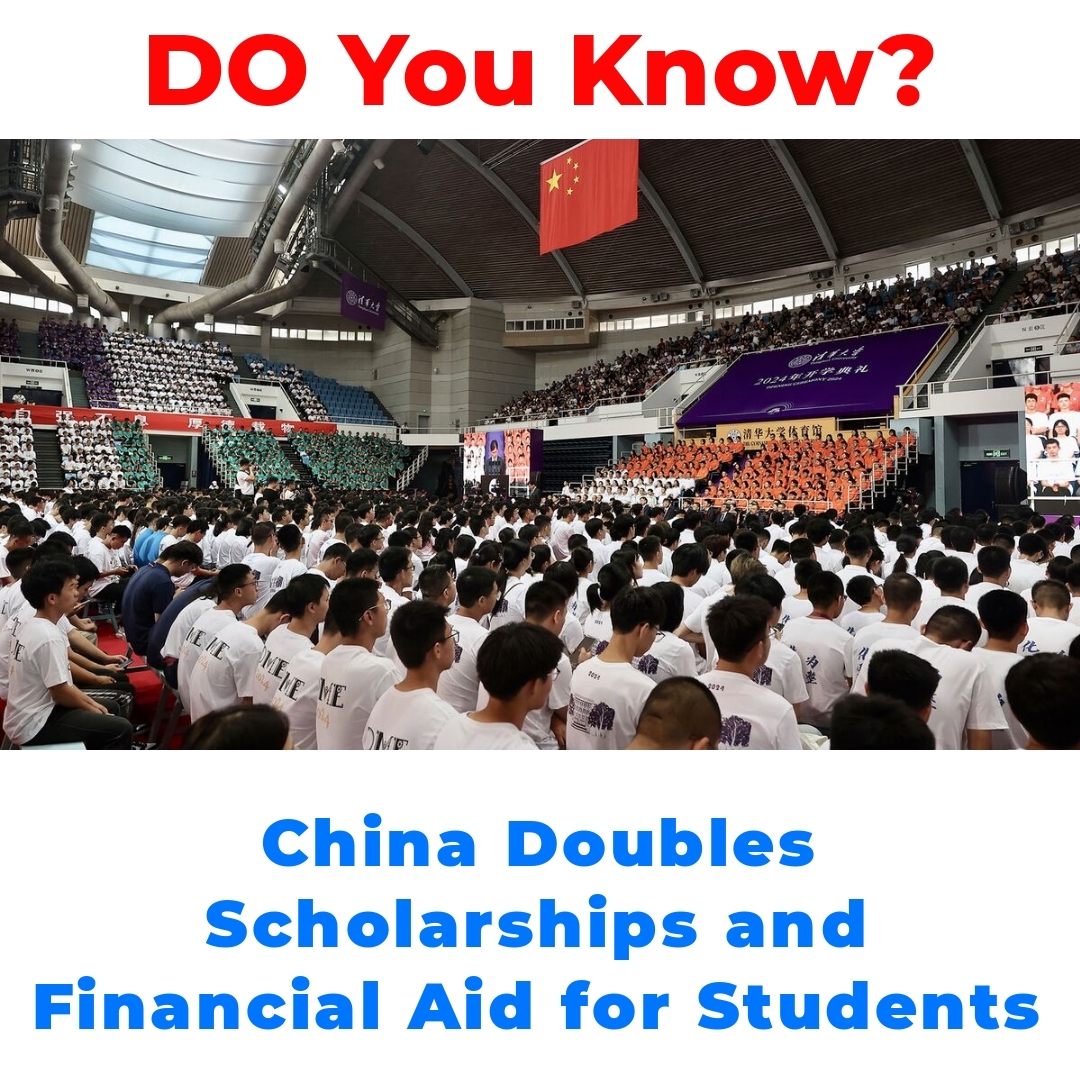 China Doubles Scholarships and Financial Aid for Students