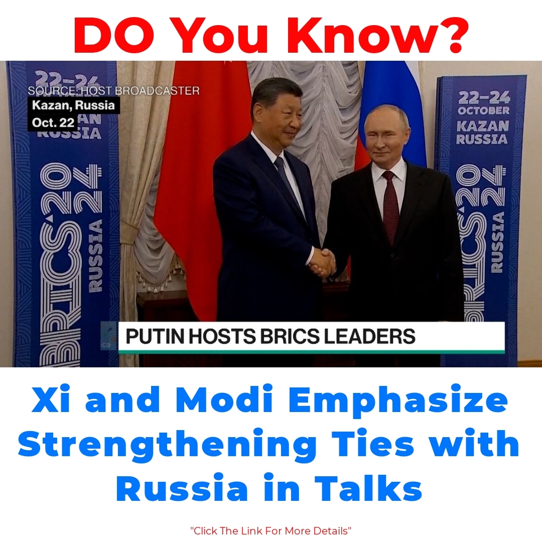 Xi and Modi Emphasize Strengthening Ties with Russia in Talks

#wednesdaythought #WednesdayMotivation #WednesdayWisdom #23Oct #WhyIsTrumpAHitlerFan