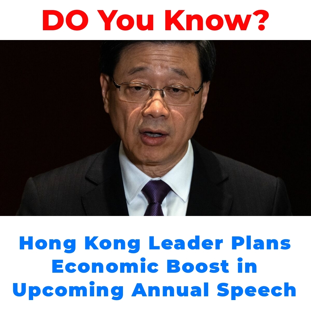 Hong Kong Leader Plans Economic Boost in Upcoming Annual Speech