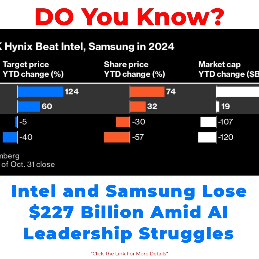 Intel and Samsung Lose 7 Billion Amid AI Leadership Struggles